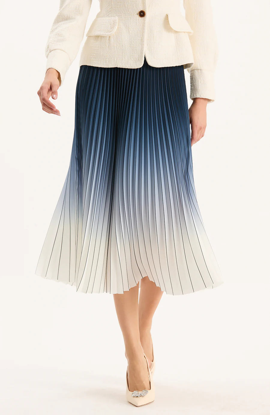 Cara Ombré Pleated Skirt