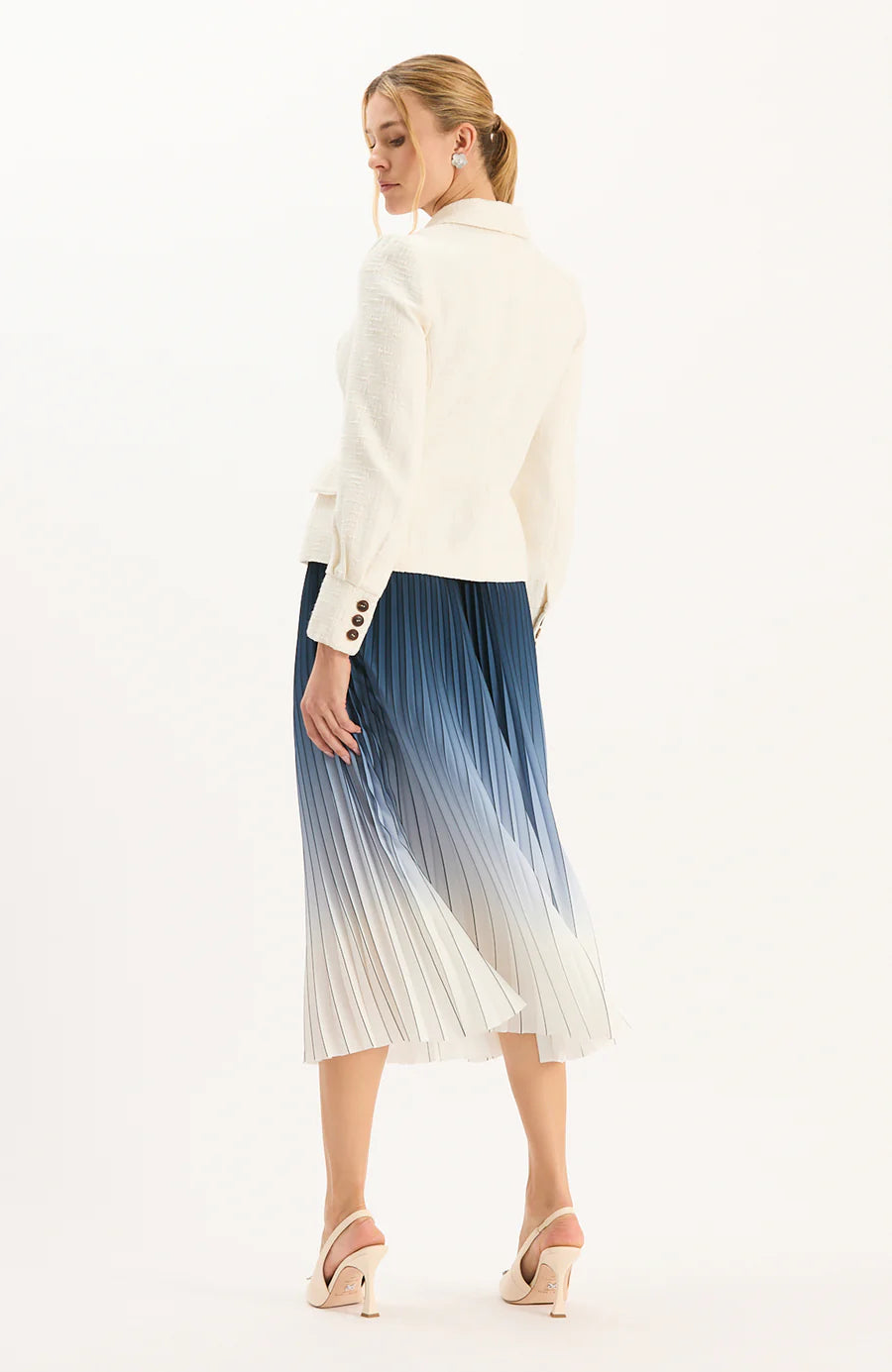 Cara Ombré Pleated Skirt