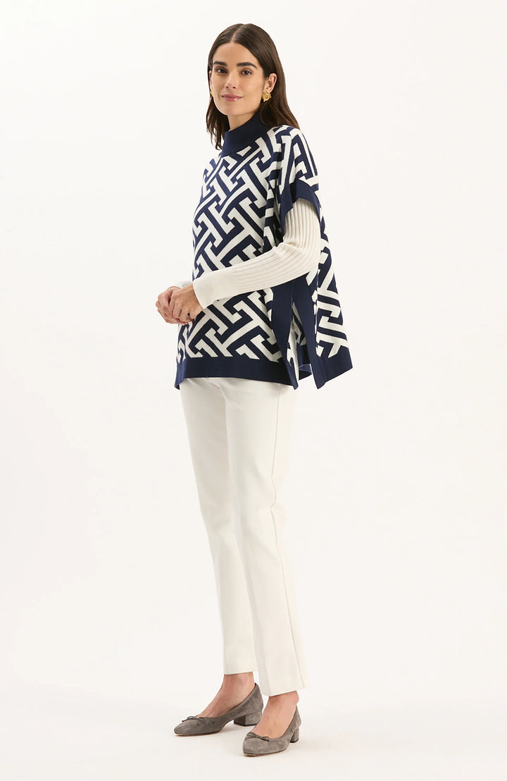 Blakely Signature Capelet | Midnight Navy