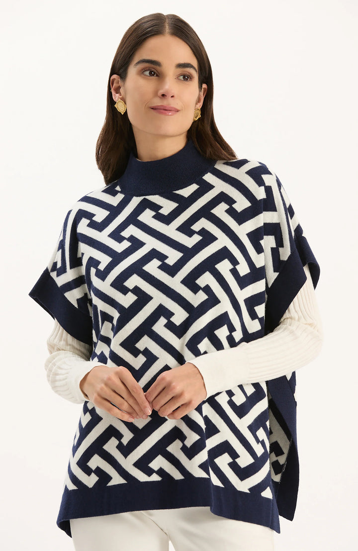 Blakely Signature Capelet | Midnight Navy