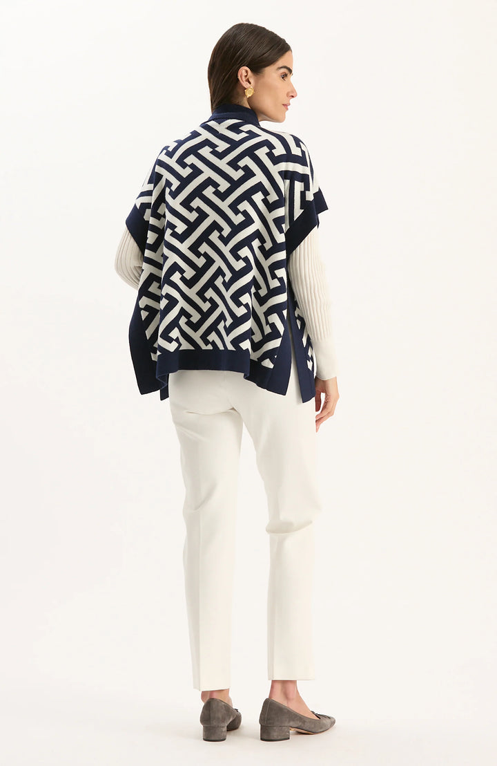 Blakely Signature Capelet | Midnight Navy