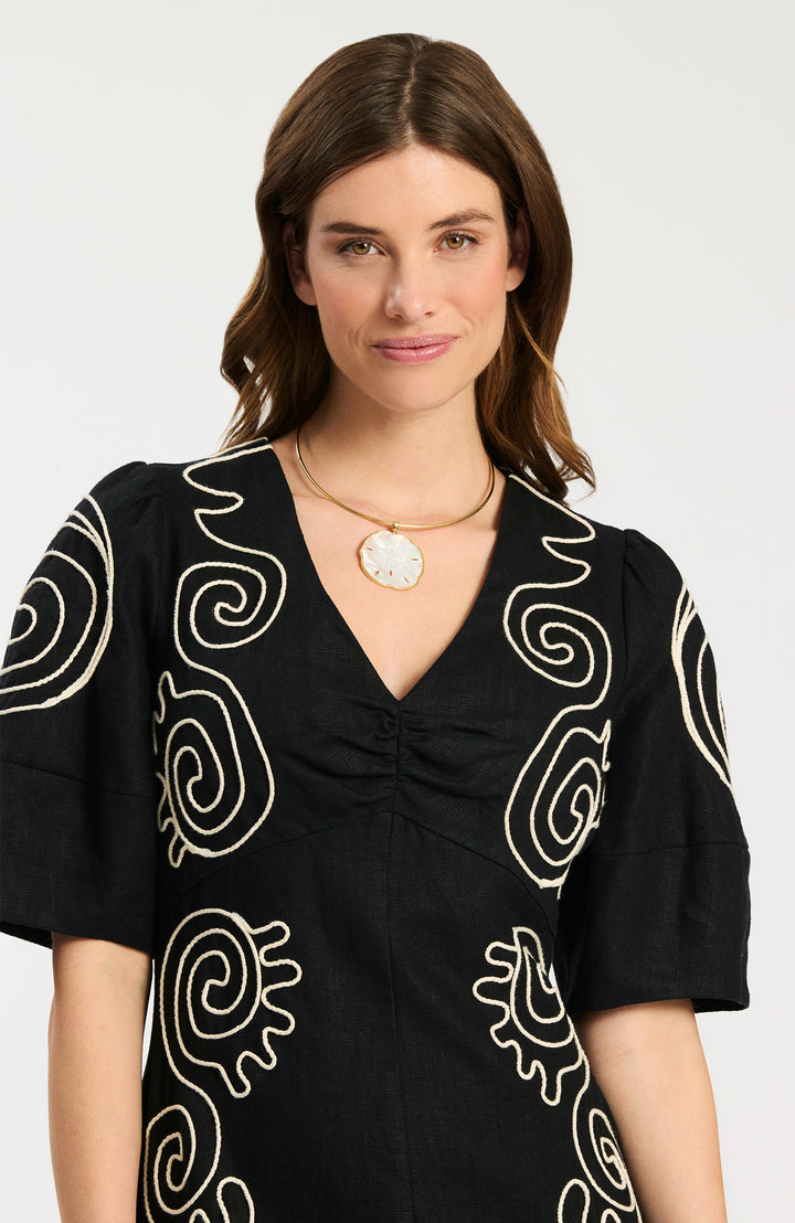 Posey Dress | Black & White