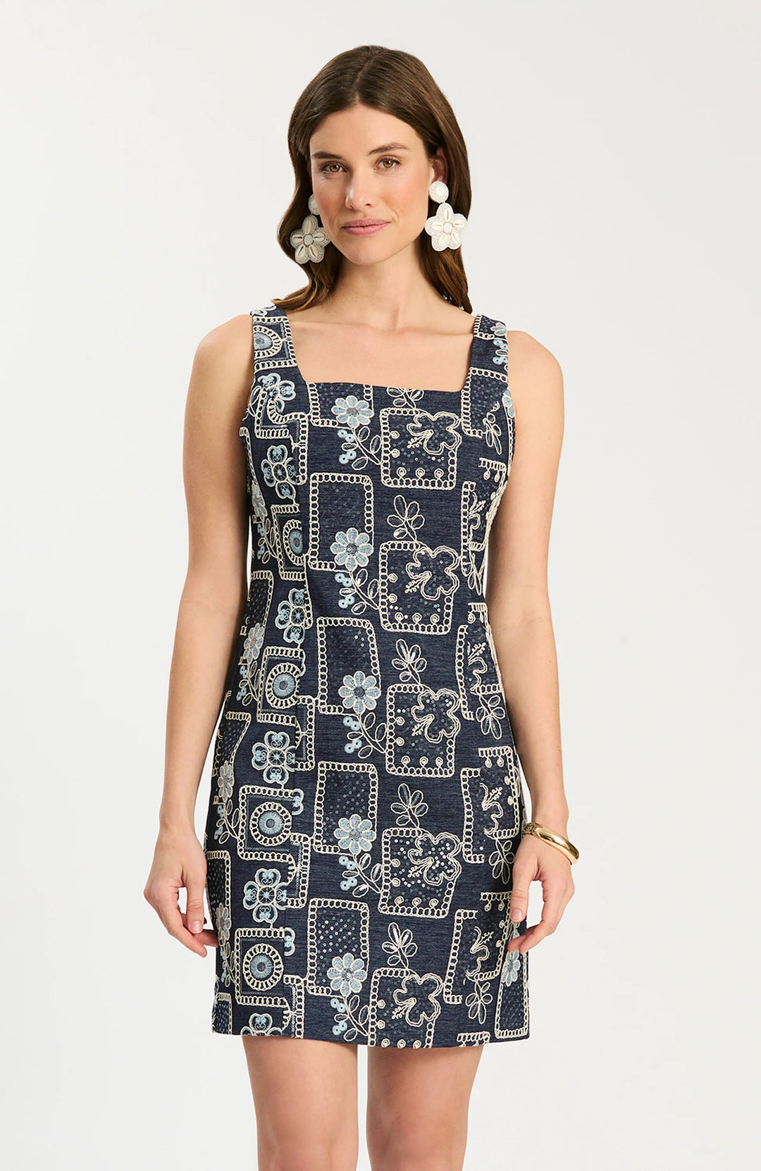 Pamela Embroidered Denim | Dark Denim