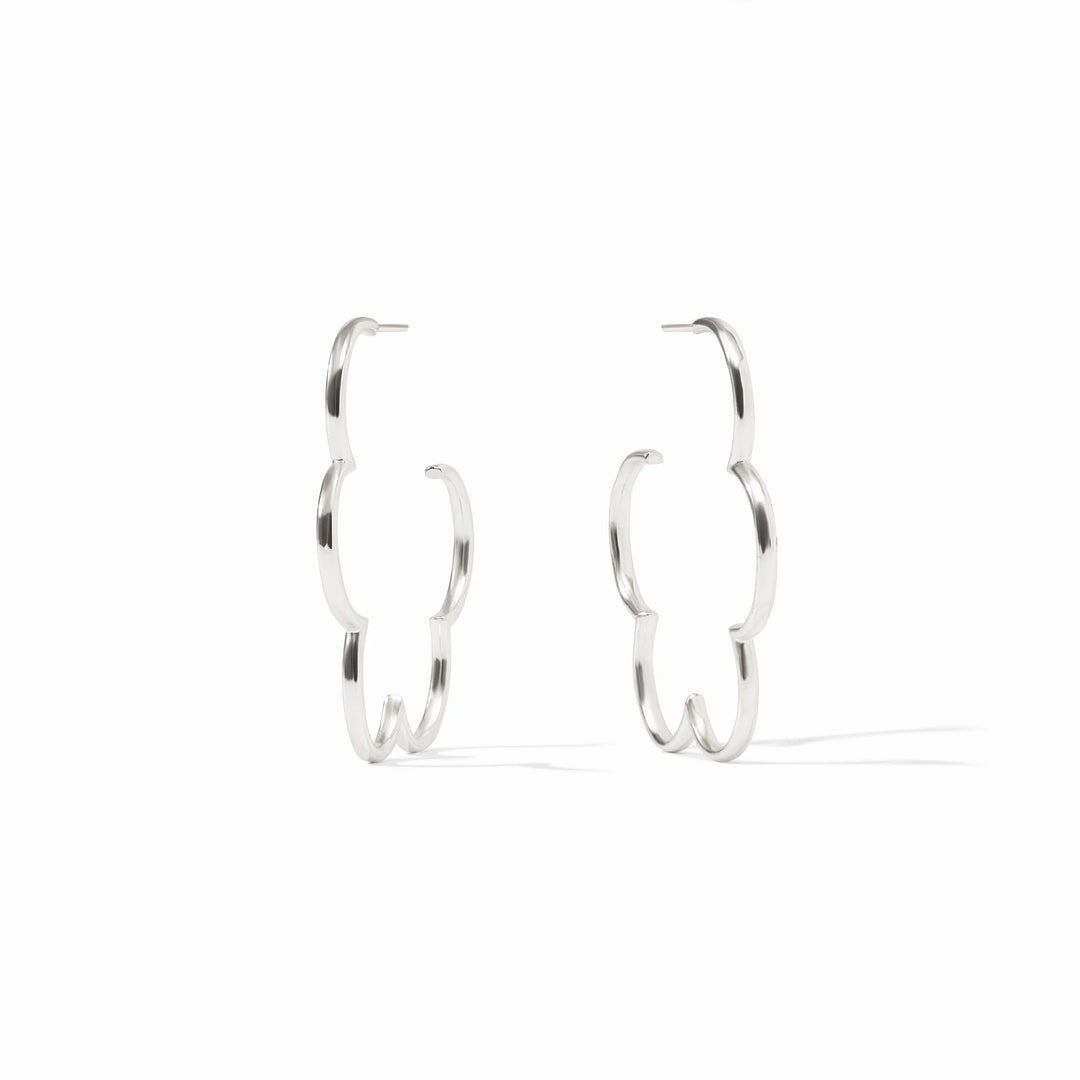 Gardenia Hoop | Silver