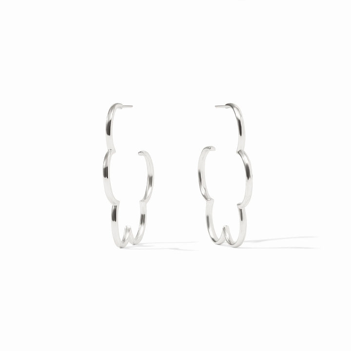 Gardenia Hoop | Silver
