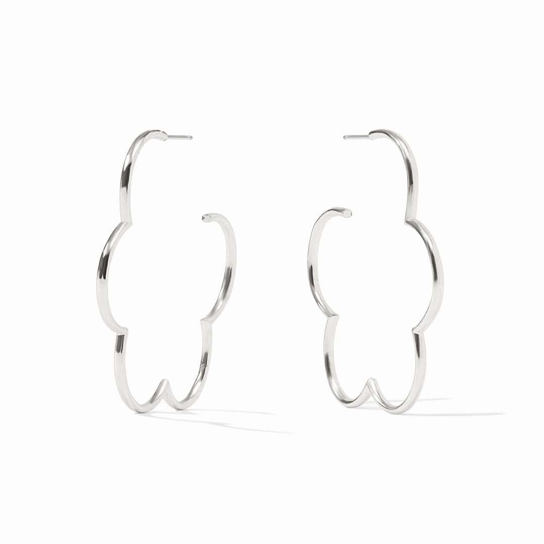 Gardenia Hoop | Silver