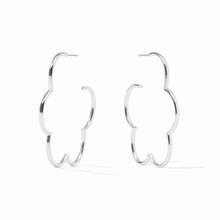 Gardenia Hoop | Silver