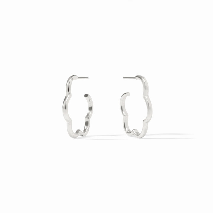 Gardenia Hoop | Silver