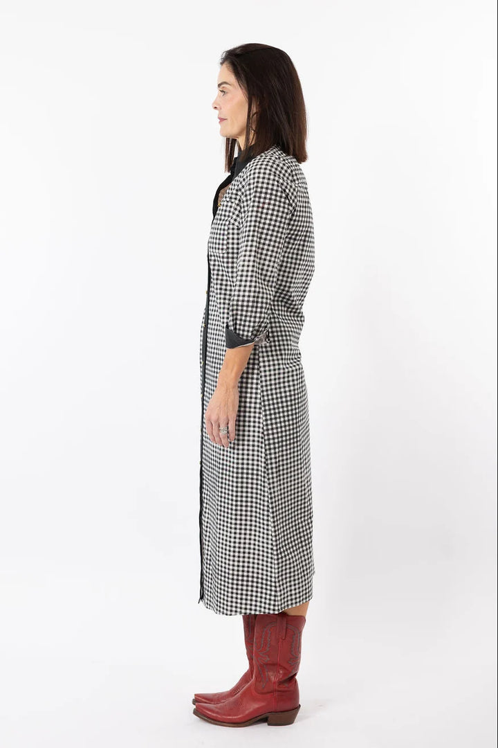 Harper Dress | Black Gingham
