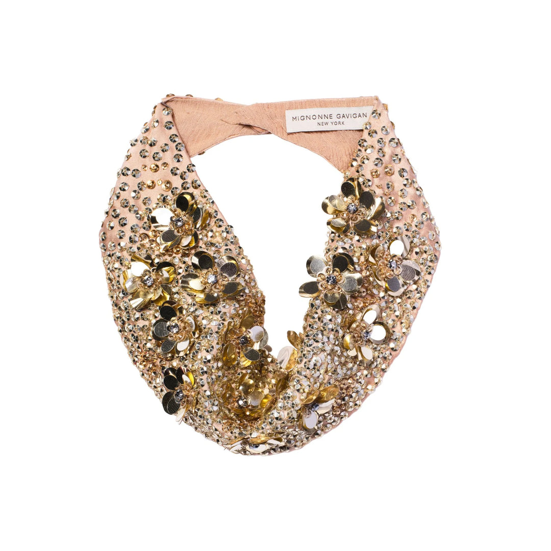 Milena Scarf Necklace | Gold