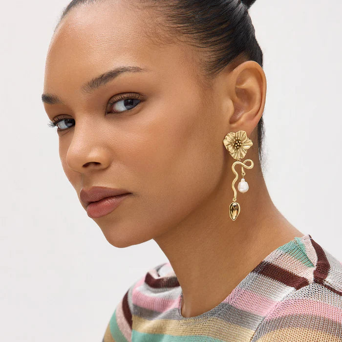 Lelani Earrings | Antique Gold