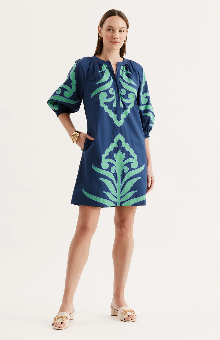 Sara Applique Dress | Royal