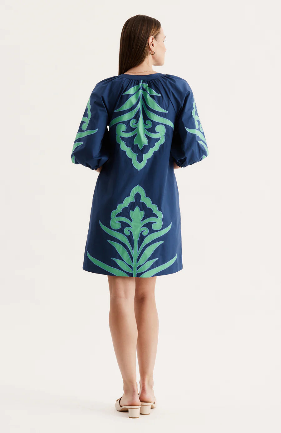 Sara Applique Dress | Royal