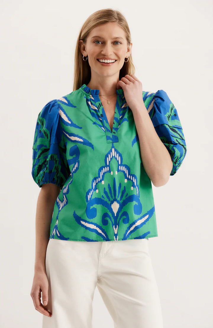 Jenna Cotton Graphic Top | Multi