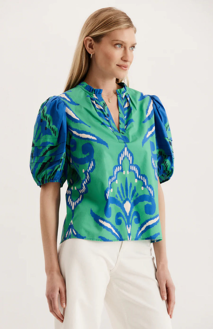 Jenna Cotton Graphic Top | Multi