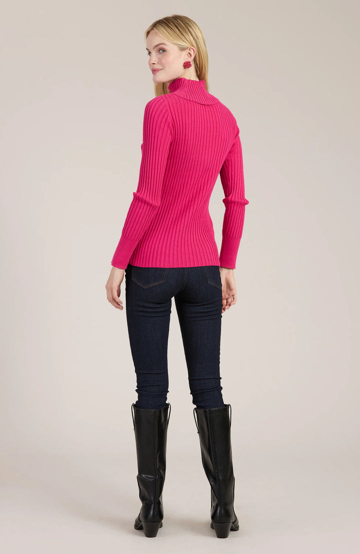 Ribbed Turtleneck | Coco Pink
