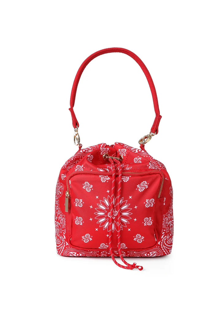 Harley Bucket Bag | Red Bandana