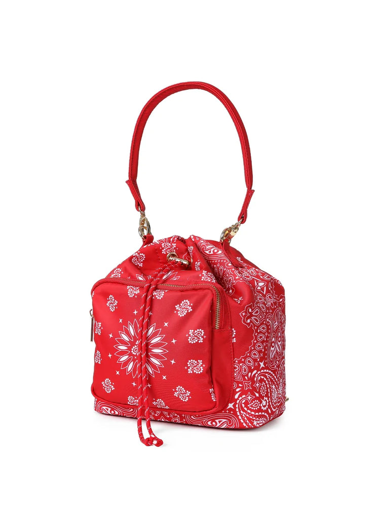 Harley Bucket Bag | Red Bandana