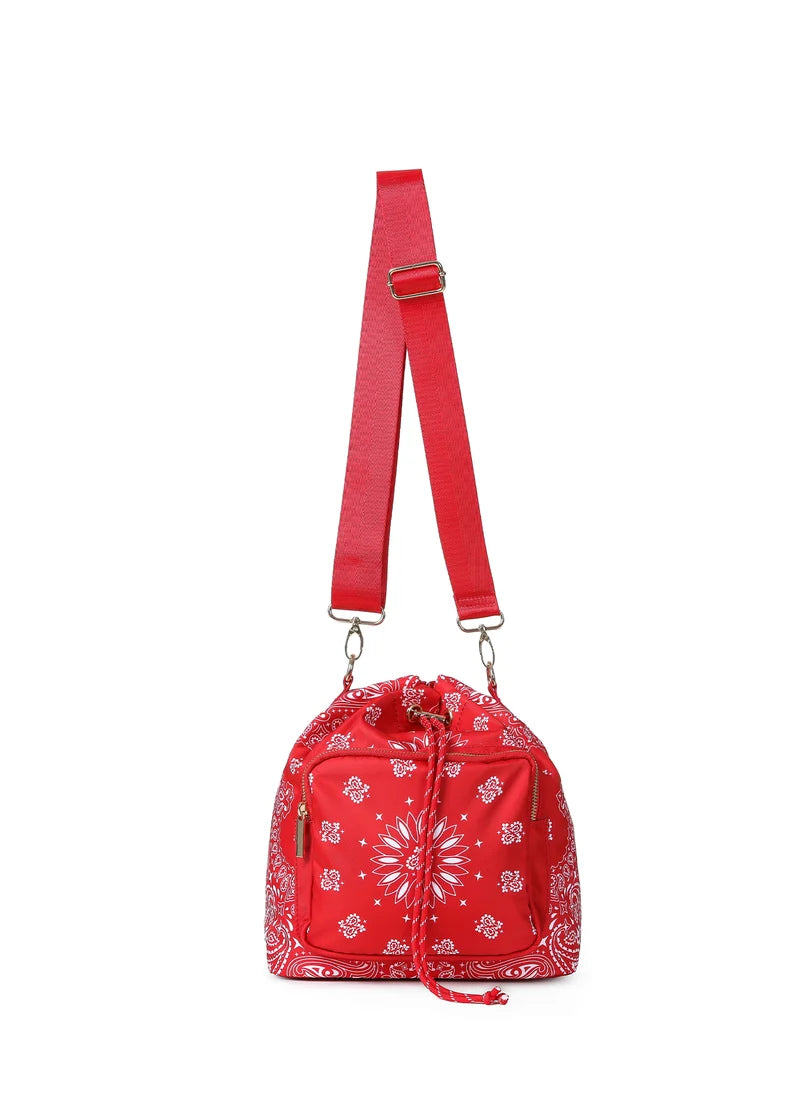 Harley Bucket Bag | Red Bandana