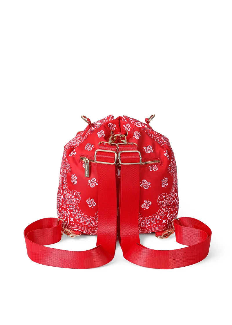 Harley Bucket Bag | Red Bandana