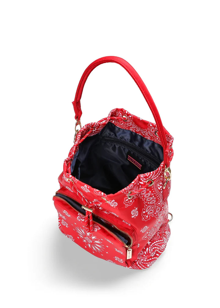 Harley Bucket Bag | Red Bandana