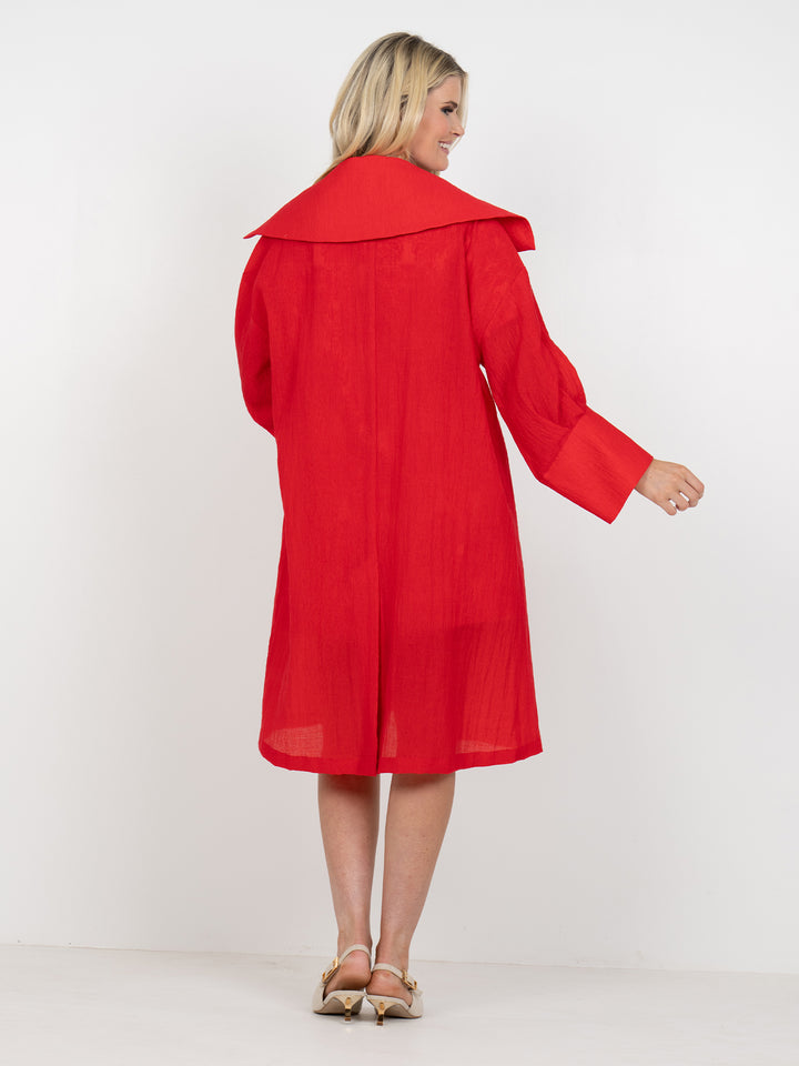Manhattan Coat | Cardinal Red