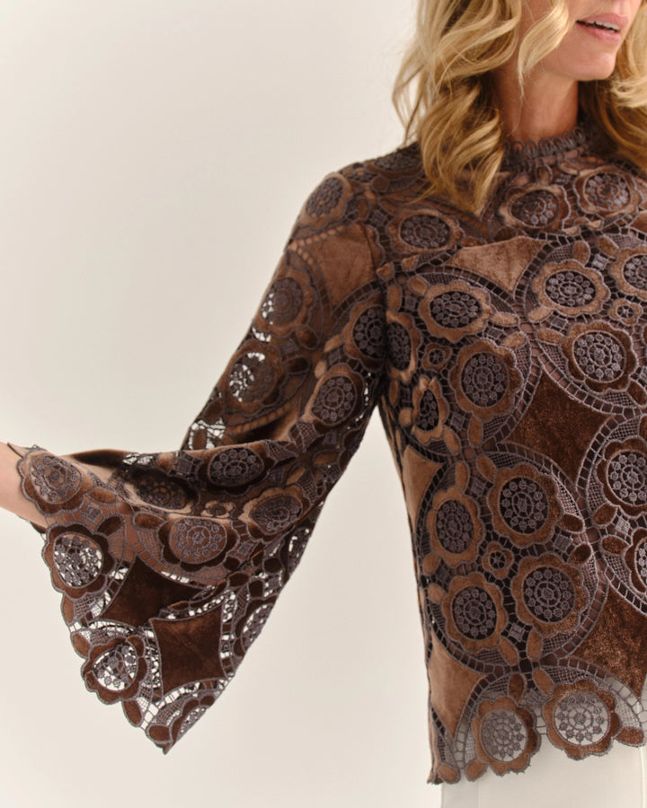 Ellis Long Sleeve Top | Mocha