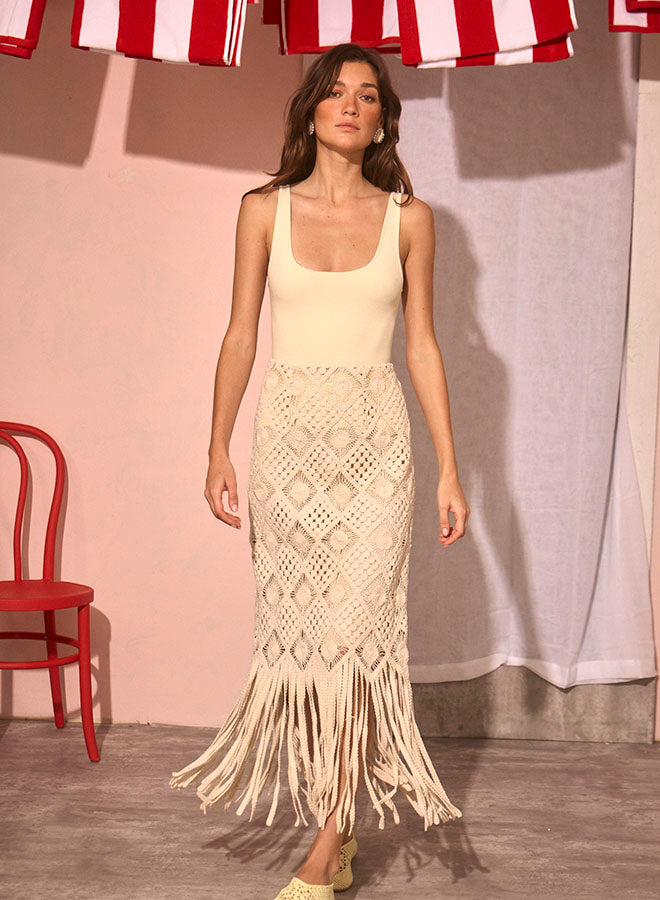 Rivington Skirt | Cream