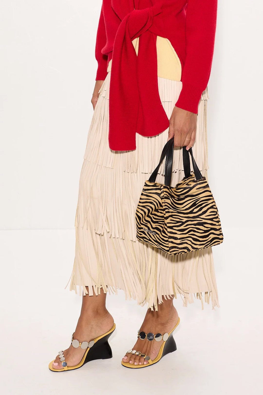 Haircalf Quad Bag | Brown Zebra