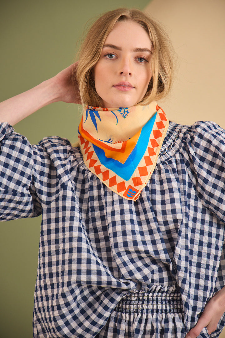 Hayes Blouse | Navy & White