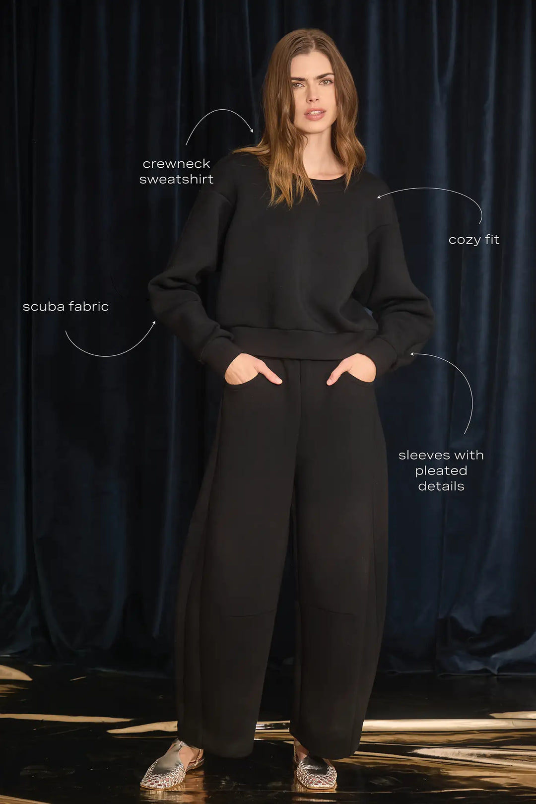 Jennie Sweatshirt | Onyx