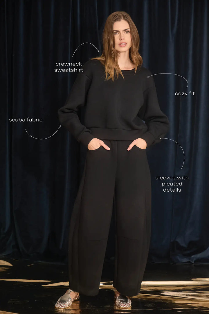 Jennie Sweatshirt | Onyx