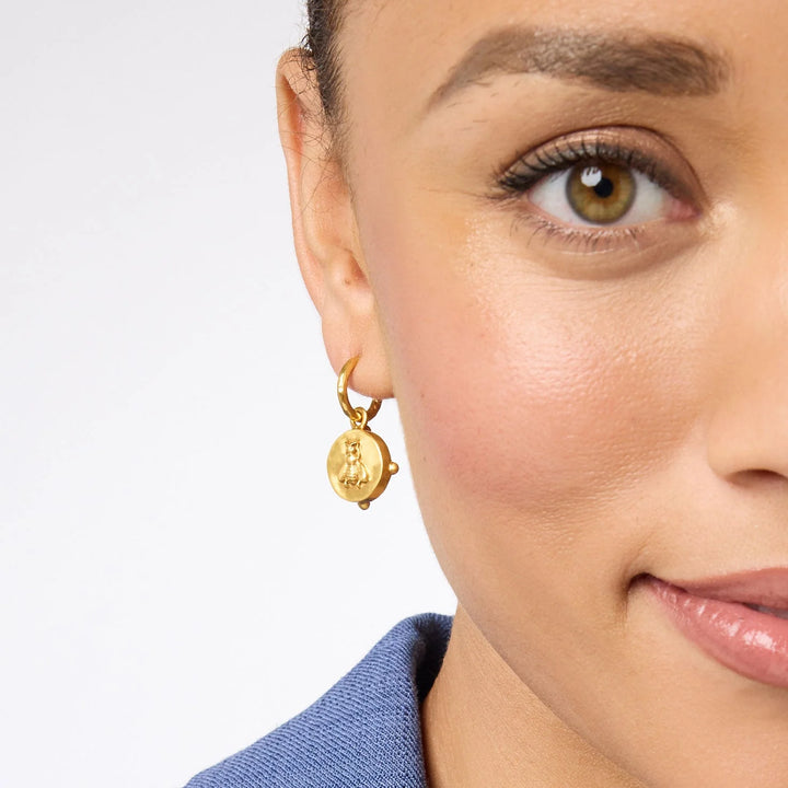 Julie Vos Honeybee Hoop & Charm Earring | + Colors
