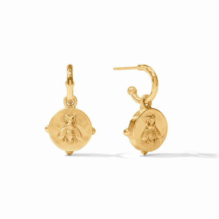 Julie Vos Honeybee Hoop & Charm Earring | + Colors