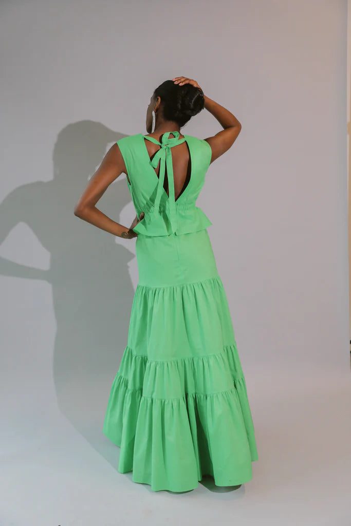 Tiered Maxi Dress | Poison Green