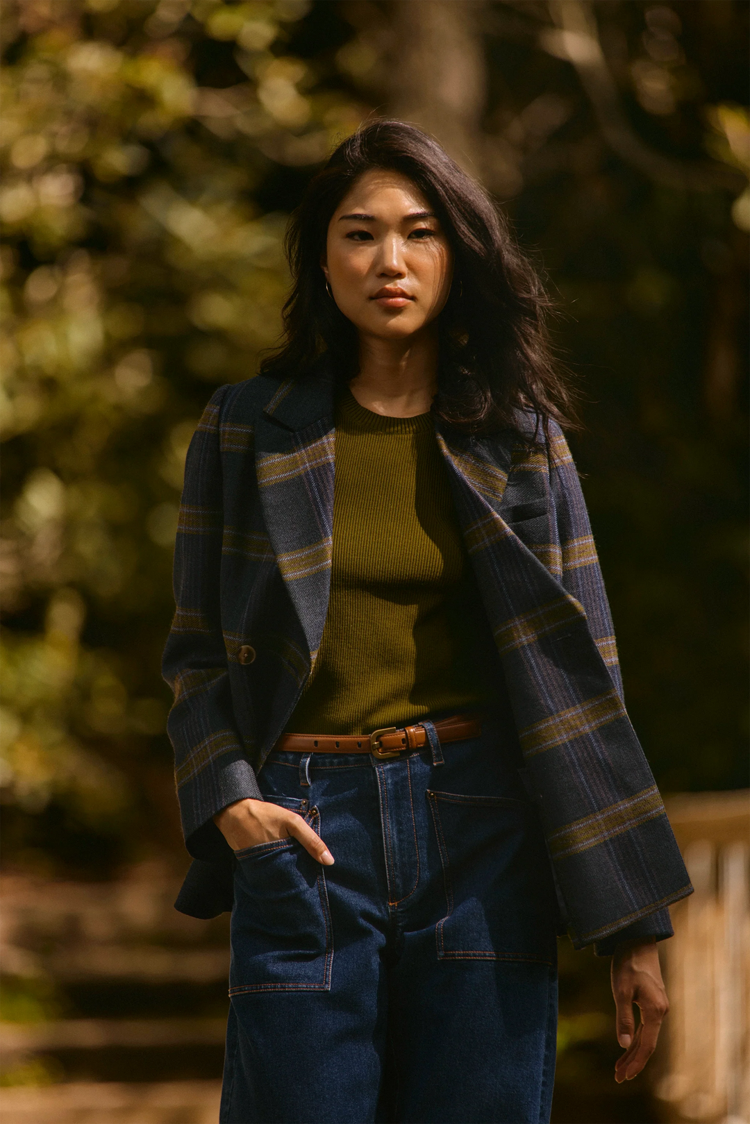 Huntley Blazer | Stirling Plaid