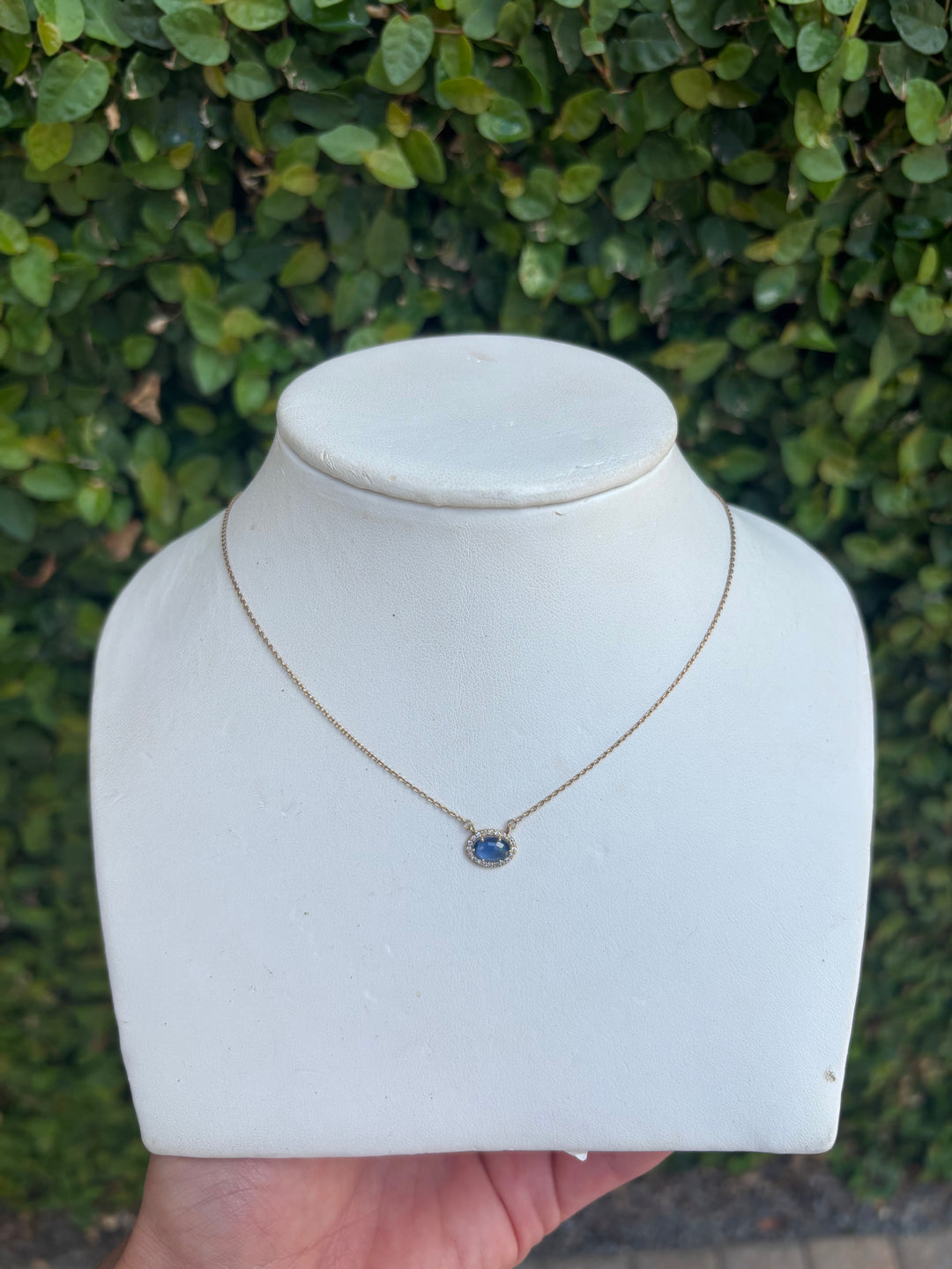 dia slice necklace w 0.08 pts diamond