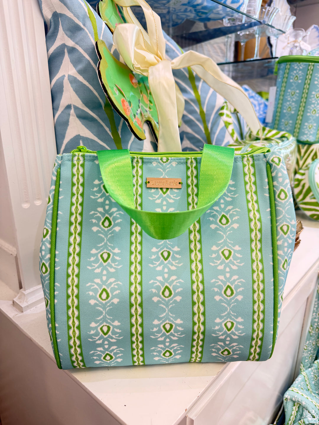 Laura Park Lunch Bag | Rosemary Stripe Blue