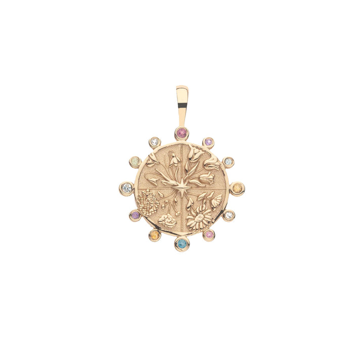 HOPE Petite Embellished Coin Necklace