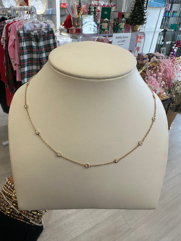 14k Diamonds by the Yard Necklace | 1-3CT