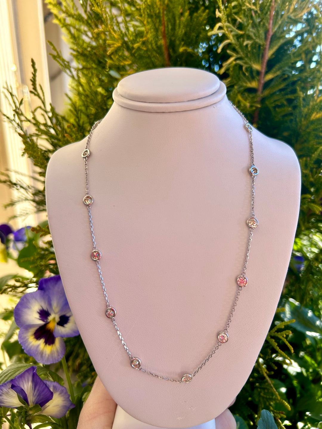 14k Diamonds by the Yard Necklace | 1-3CT