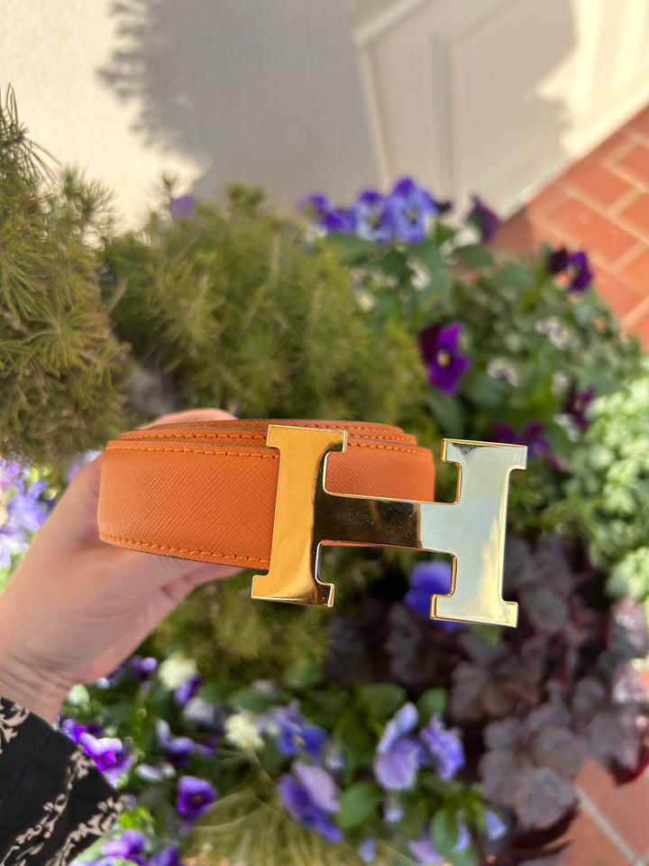 Brass Buckle/ Leather Belt