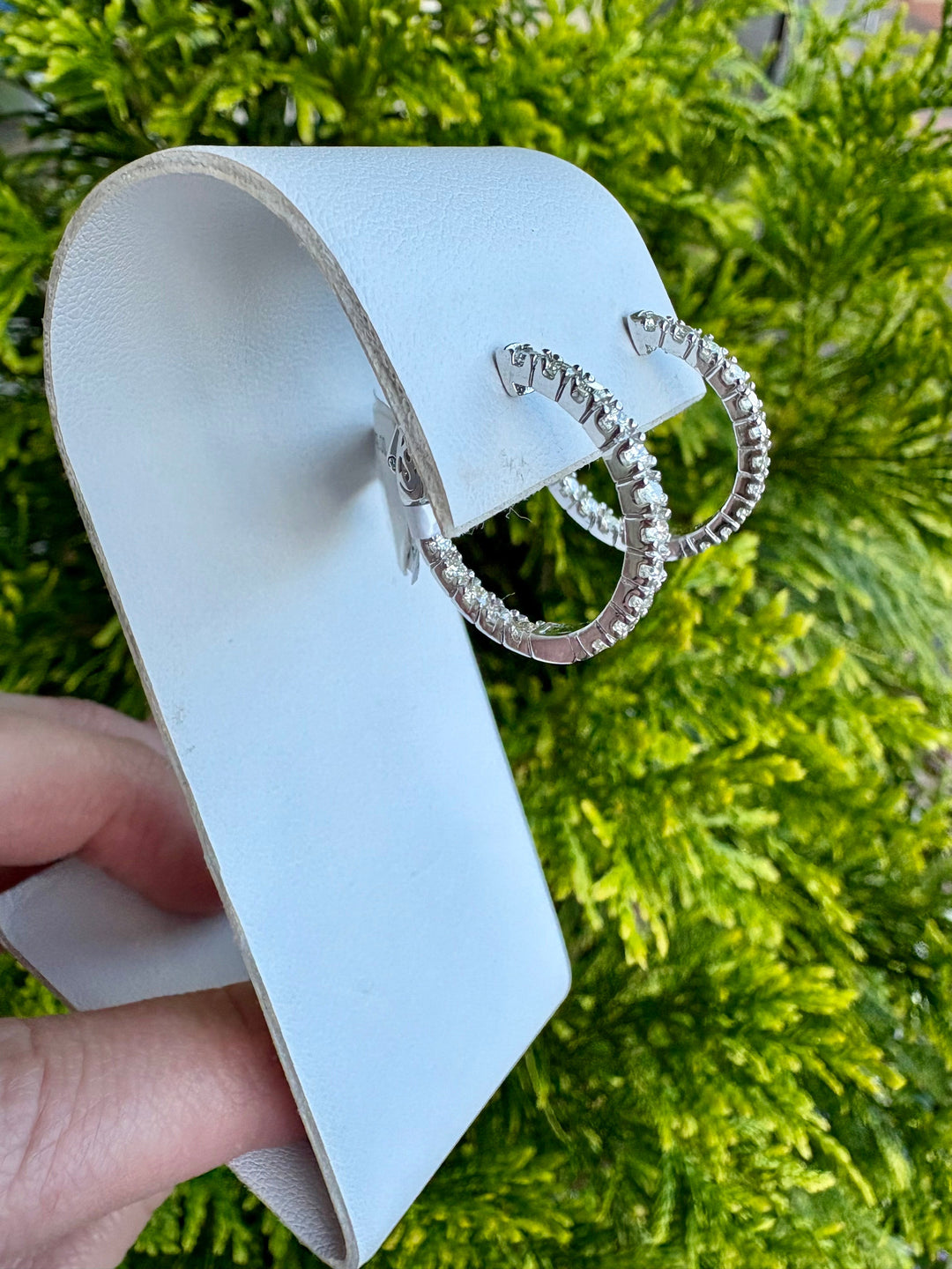 Inside Out Diamond Hoop Earrings 1.02ct