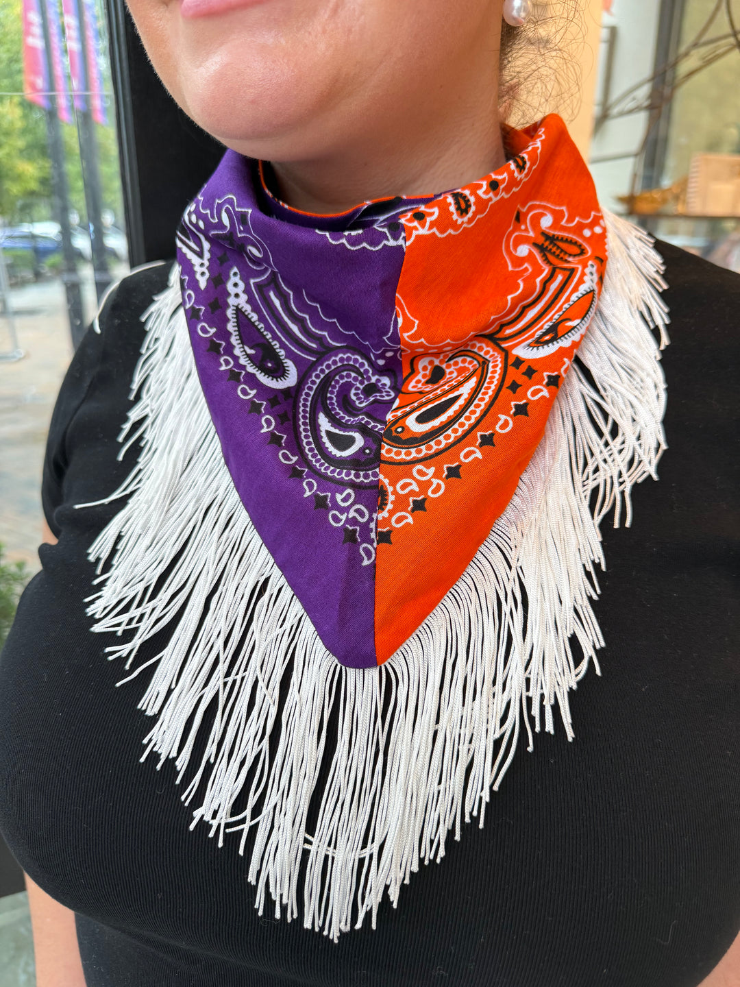 Bandana Fringe Scarf | +Colors