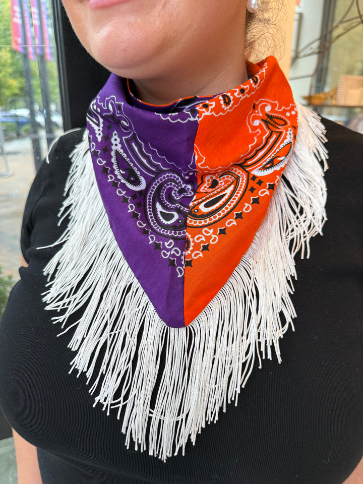 Bandana Fringe Scarf | +Colors