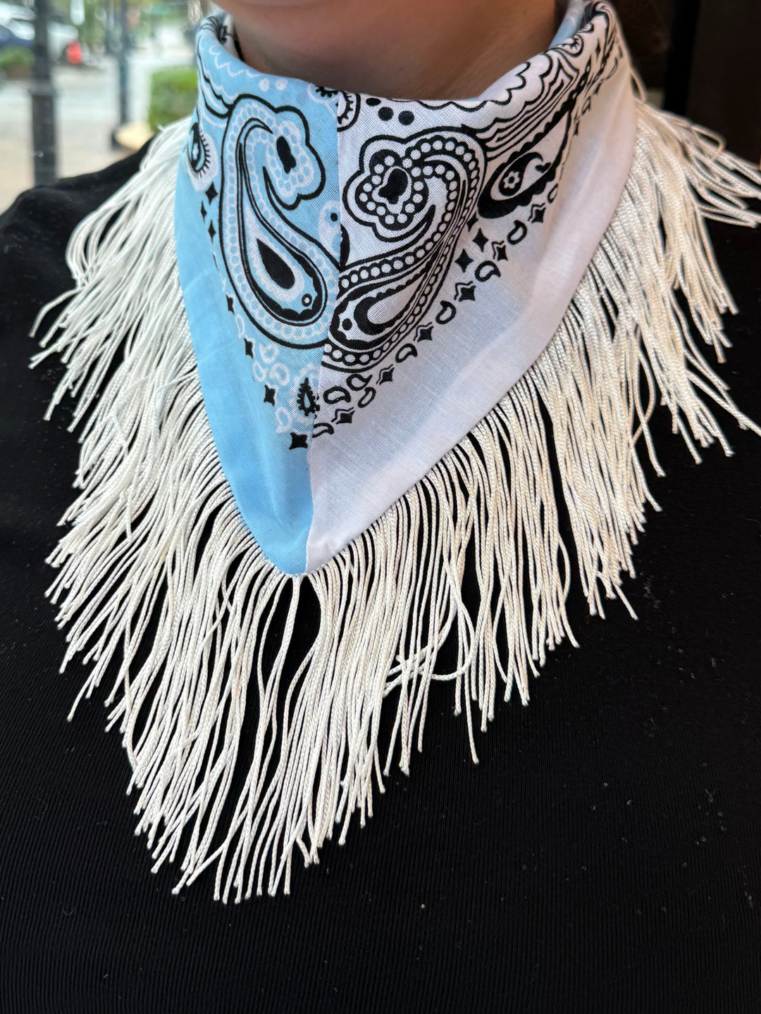 Bandana Fringe Scarf | +Colors