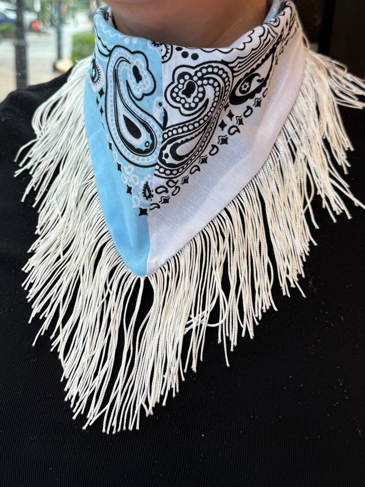 Bandana Fringe Scarf | +Colors