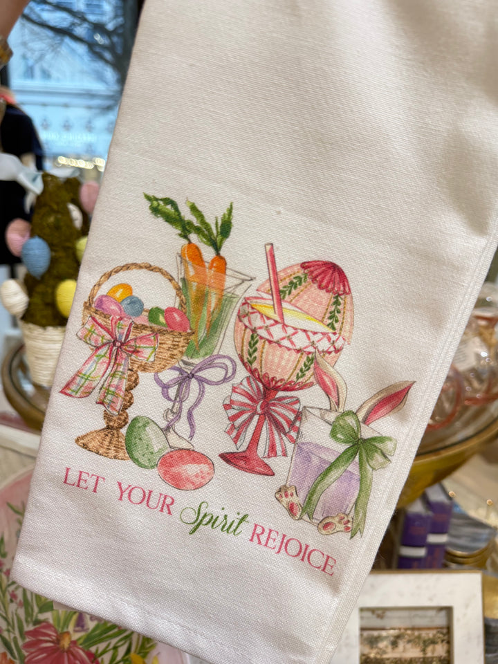 Easter Cocktails Kitchen Towel
