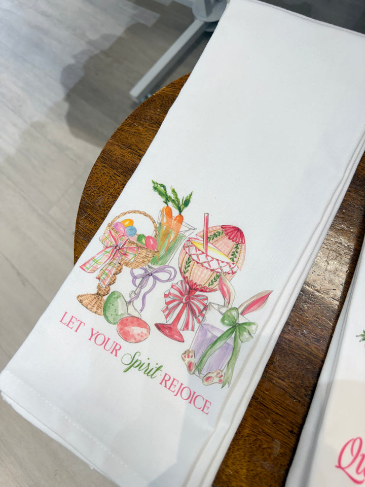 Easter Cocktails Kitchen Towel