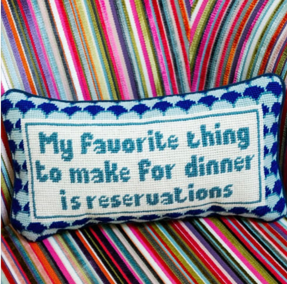 My Favorite Thing To Make For Dinner Pillow